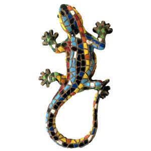 Barcino salamandre longue mosaïque 13.5cm