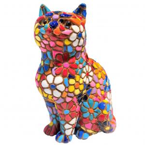 Barcino chat mosaïque 10cm