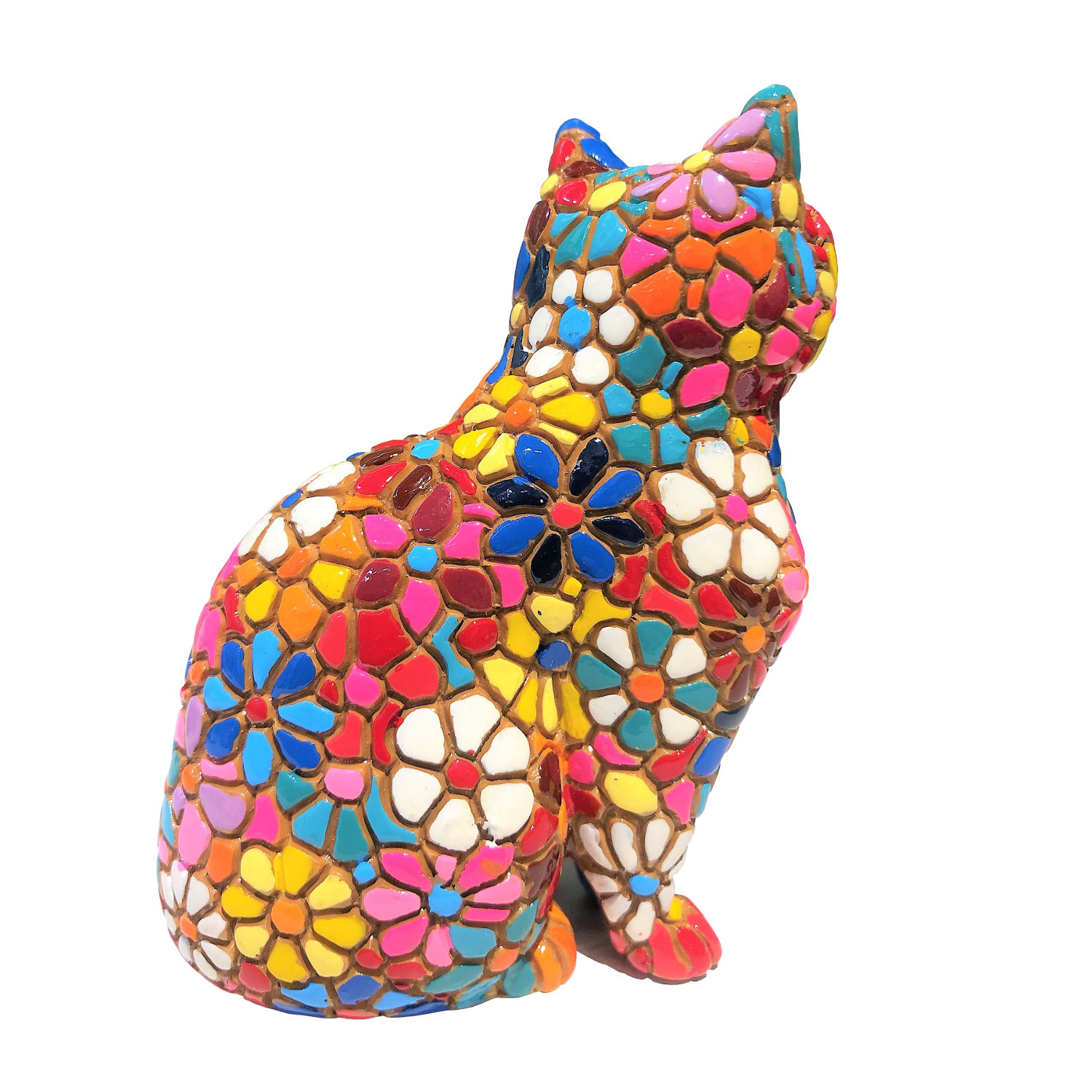 Figurine Chat Rigolo En Résine - Objet De Décoration Ou De Collection, Occasion